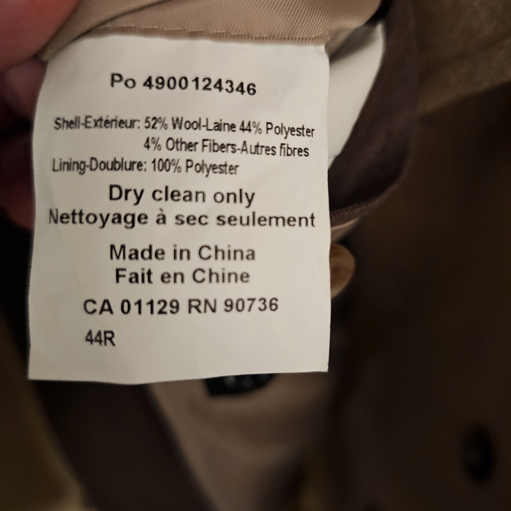 Ralph Lauren Brown and Cream Coat - Picture 6 of 7